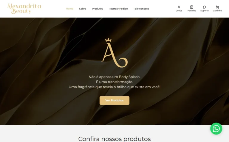 Alexandrita Beauty - E-commerce feito pela Tecnolhar