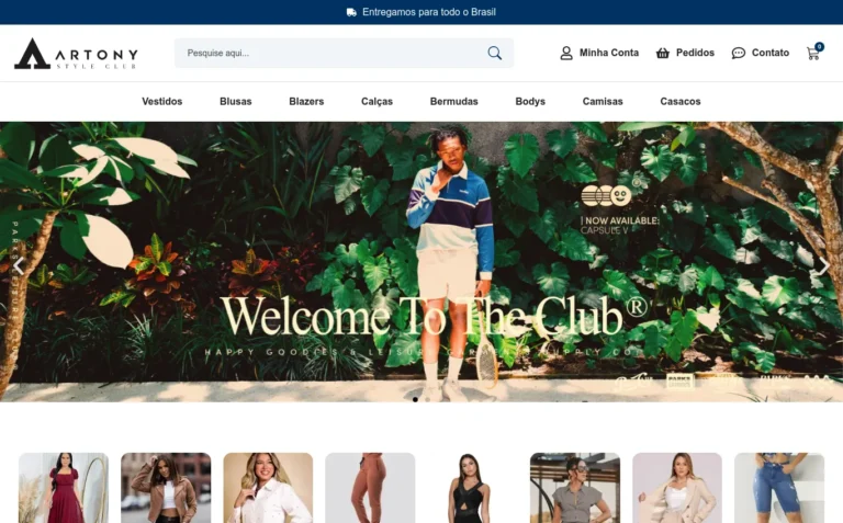 Artony - E-commerce feito pela Tecnolhar