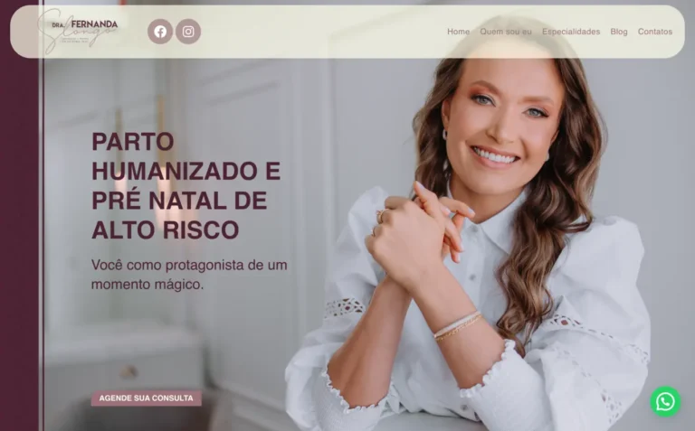 Dra. Fernanda Slongo - Landing Page feito pela Tecnolhar
