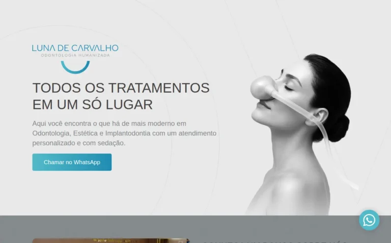 Dra. Luna De Carvalho Fernandes Odontologia Humanizada - Landing Page feito pela Tecnolhar