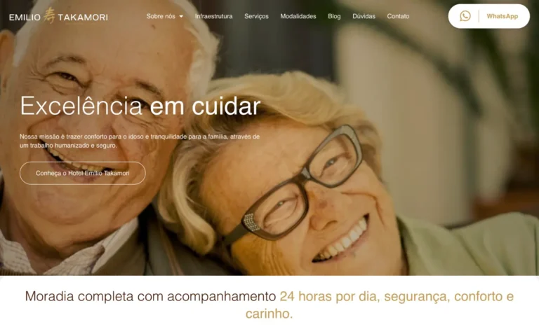 Hotel Emilio Takamori - Site Institucional feito pela Tecnolhar