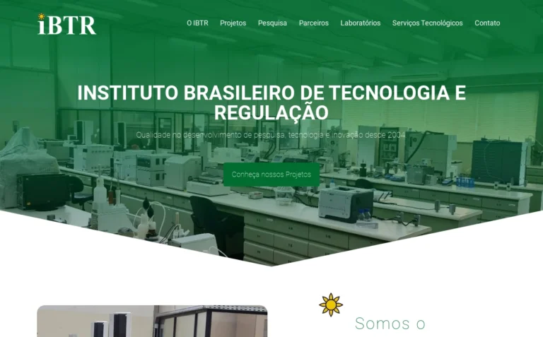 IBTR - Site Institucional feito pela Tecnolhar