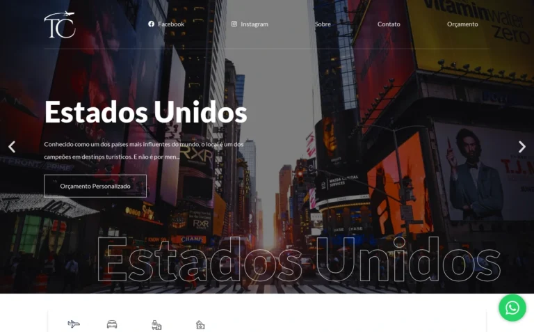 TC Viagens & Turismo - Landing Page feito pela Tecnolhar