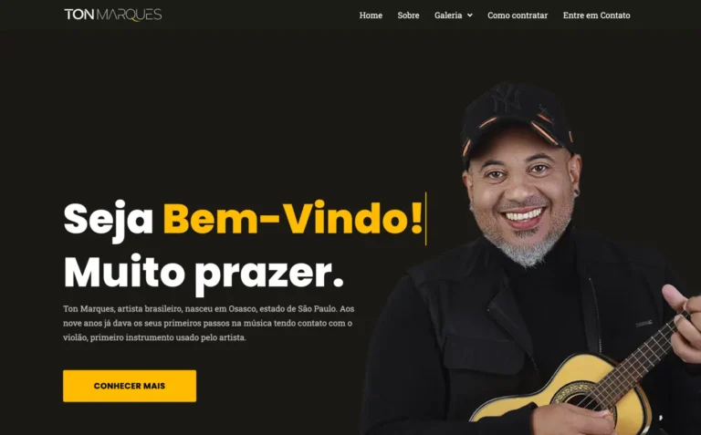 Ton Marques - Landing Page feito pela Tecnolhar