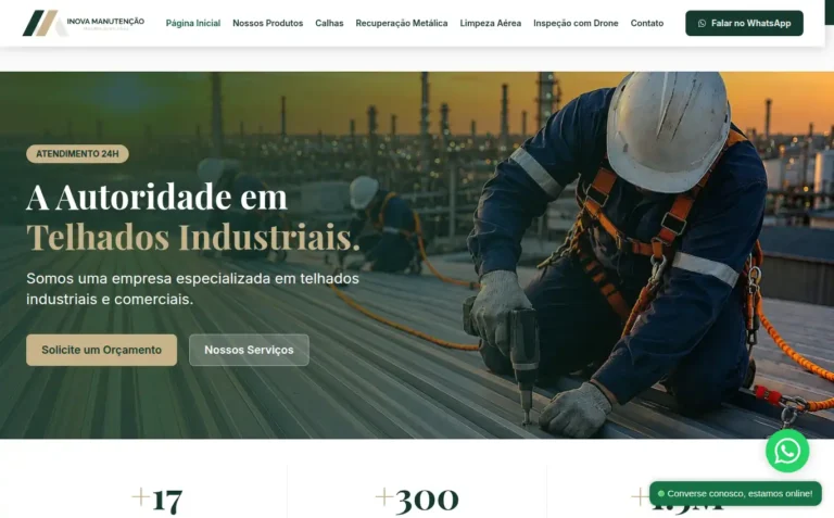 INOVA Manutenção® - Site Institucional feito pela Tecnolhar